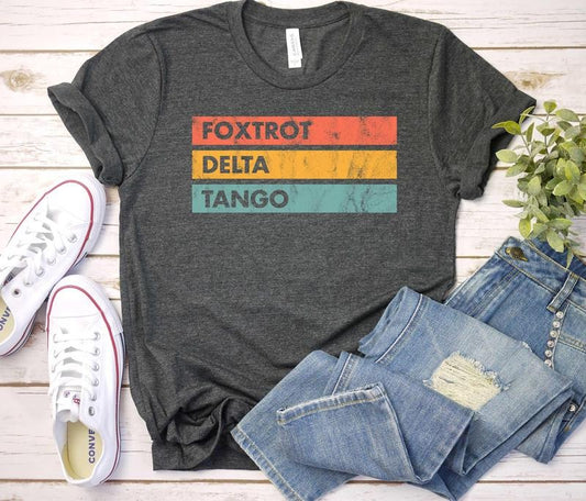 Foxtrot Delta Tango Shirt, Subtle shirt, Foxtrot Delta Tango FDT tee, Anti MAGA Sweatshirt