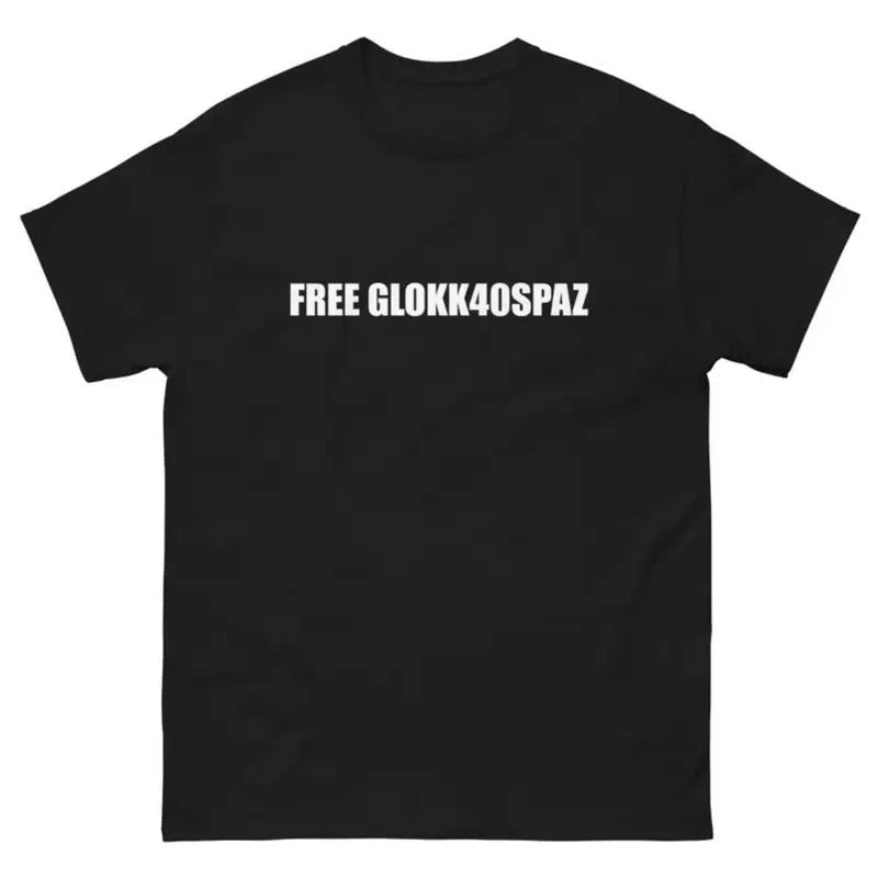 Free Glokk40spaz - Vintage Graphic Tee - Menswear Top Underwear Streetwear Tshirt Tropical Cotton Casual Crewneck Polyester Shortsleeve Operator