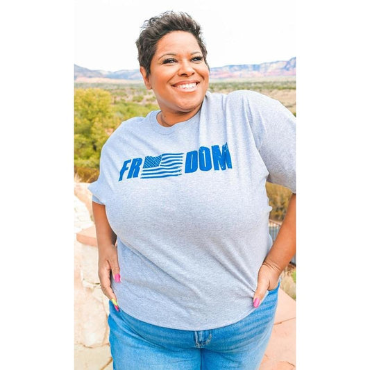 Freedom Flag Patriotic Graphic T-Shirt