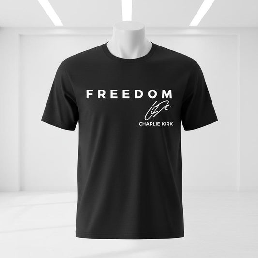 Freedom Shirt, Tribute Memorial Pullover, American Hero Signature Shirt, Patriotic Activism Apparel, Unisex Streetwear, Political Freedom Graphic Sweater for Men and Women