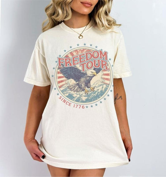 Freedom Tour shirt Vintage Vibe Patriotic Graphic Hoodie, T-shirt and sweater