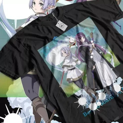 Frieren T-Shirt Beyond Journey's End Fern Stark Funny Girl Gift Shirt All Size