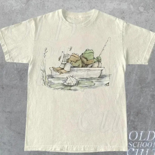 Frog 90s Vintage Graphic Shirt, Retro Toad Tee, Nature Shirt, 2000s Frog T-Shirt, Book Lovers Shirt