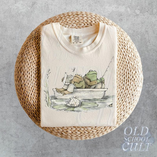 Frog 90s Vintage Graphic Shirt, Retro Toad Tee, Nature Shirt, 2000s Frog T-Shirt, Book Lovers Shirt, Vintage Unisex Oversize Cotton Tee