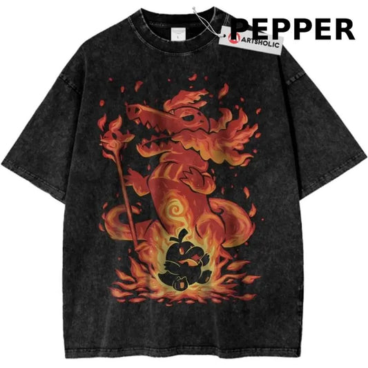 Fuecoco vs Skeledirge Shirt, Pokemon Shirt, PKM Shirt, Anime Shirt, Vintage T-Shirt