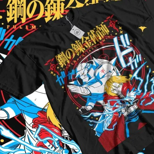 Fullmetal Alchemist T-Shirt Brotherhood Alphonse Elric Anime Girl Shirt All Size