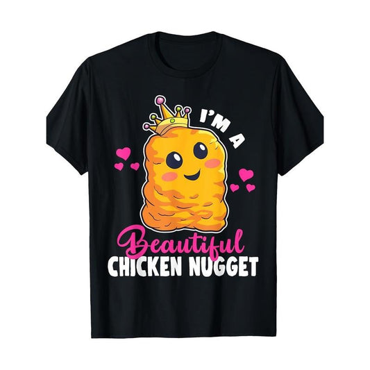 Fun 100% Cotton Kawaii Nug Life T-Shirt for Chicken Nugget Lovers, 220g made in usa