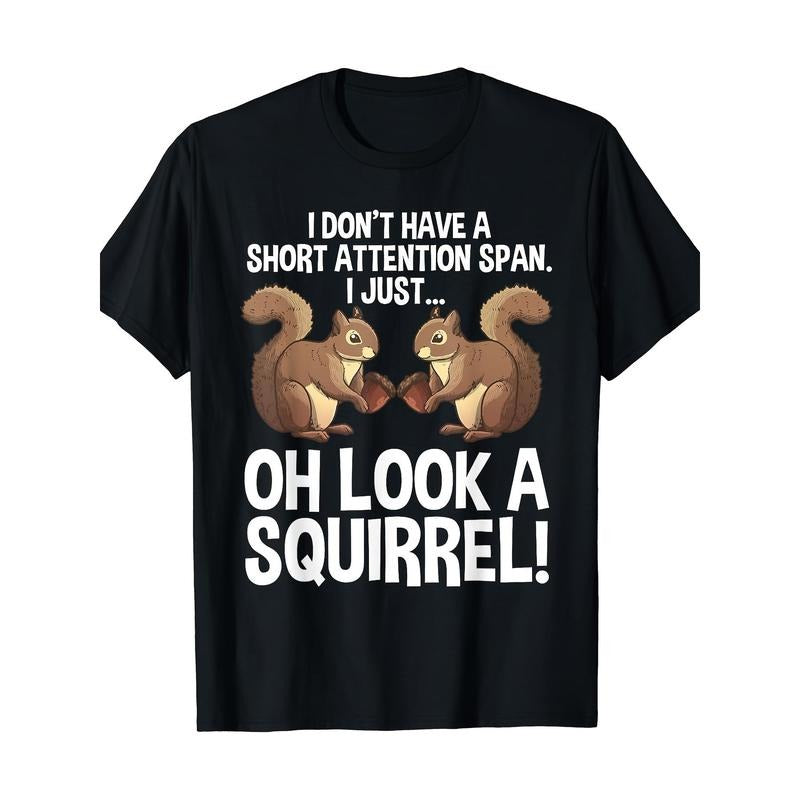 Funny  Squirrel Design for Male Female Squirrel Pet Lovers T-shirt-220G Popular T-shirts made in usa