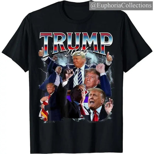 Funny #Trump 2024 Campaign 90s Trendy Bootleg Style Men Women T-Shirt, Gift Trending , Retro Chic Tee