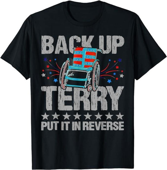 Funny 4th of July Shirts For Men, Back Up Terry Put It In Reverse Firework Funny 4th Of July T-Shirt Menswear Top Casual Cotton Basic Fashion