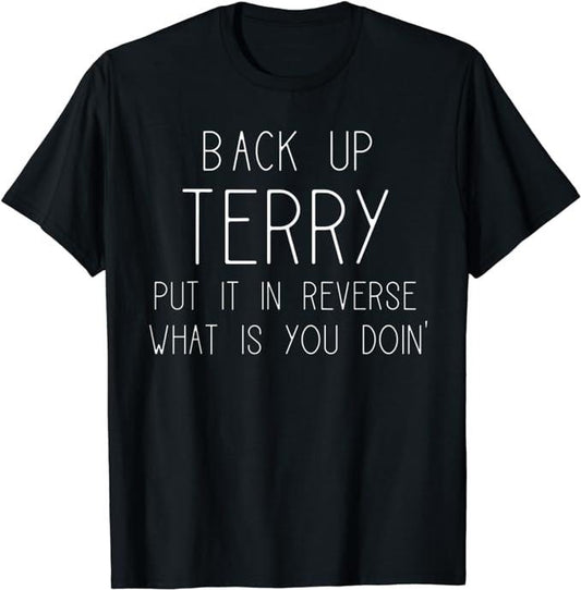 Funny 4th of July Shirts For Men, Back Up Terry Put It In Reverse Funny 4th of July T-Shirt Menswear Top Casual Cotton Basic Fashion