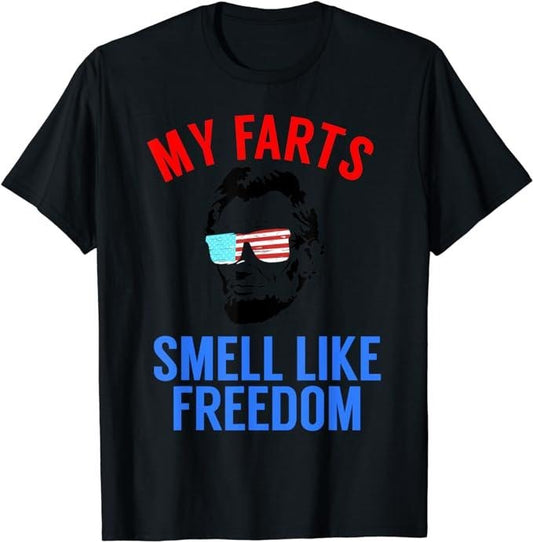 Funny 4th of July Shirts For Men, Funny Abe Lincoln T-Shirt Menswear Top Casual Cotton