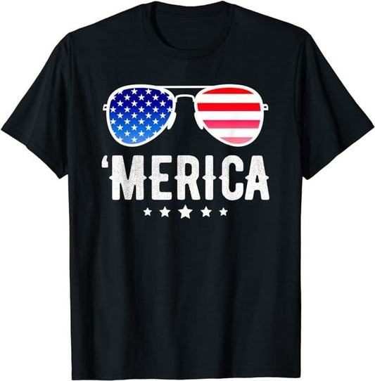 Funny 4th of July Shirts For Men, Funny American Flag Patriotic Fourth T-Shirt Menswear Top Casual Cotton Fashion Basic