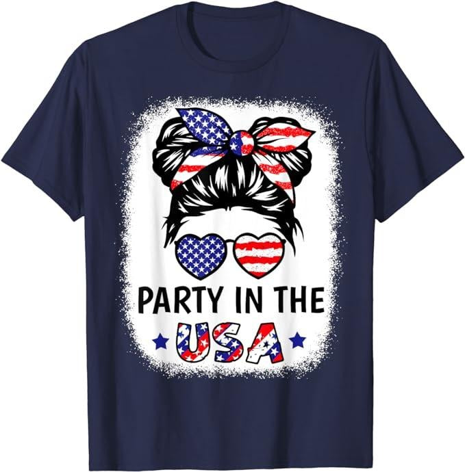 Funny 4th of July Shirts For Men, Party In USA 4th of July Shirt Flag American T-Shirt Menswear Top Casual Cotton Fashion Smooth