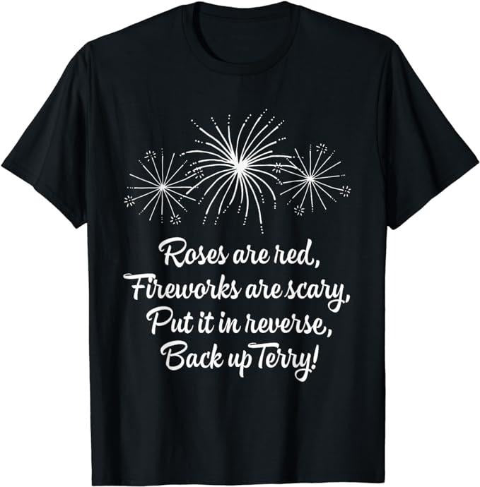 Funny 4th of July Shirts For Men, Put It In Reverse Back Up Terry Fireworks July 4th T-Shirt Menswear Top Casual Cotton Basic Fashion