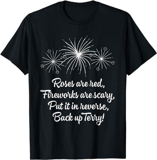 Funny 4th of July Shirts For Men, Put It In Reverse Back Up Terry Fireworks July 4th T-Shirt Menswear Top Casual Cotton Basic Fashion