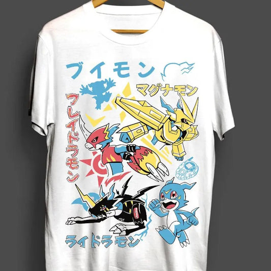 Funny Anime  T-shirt  Anime Gift White Shirt All Size