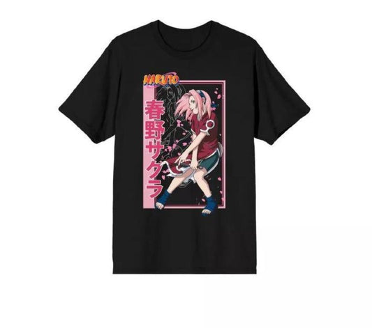 Funny Anime Ha.ru.no Men's Black T-shirt Size S-3XL