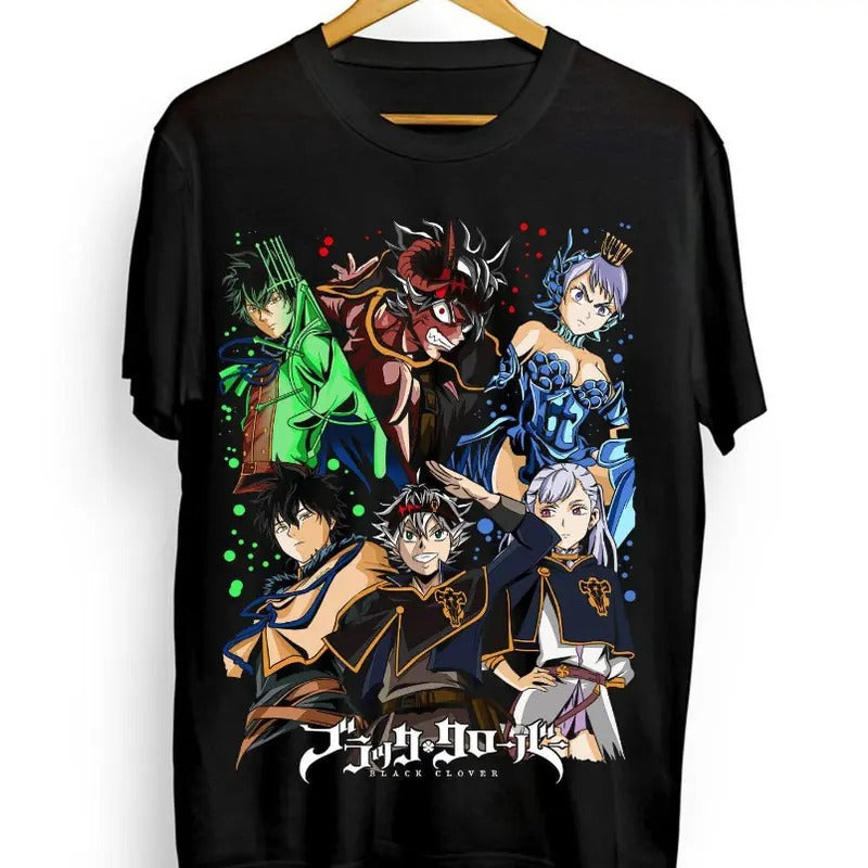 Funny Asta Yuno anime T-shirt Comic,Bull, Demon, Anime Shirt
