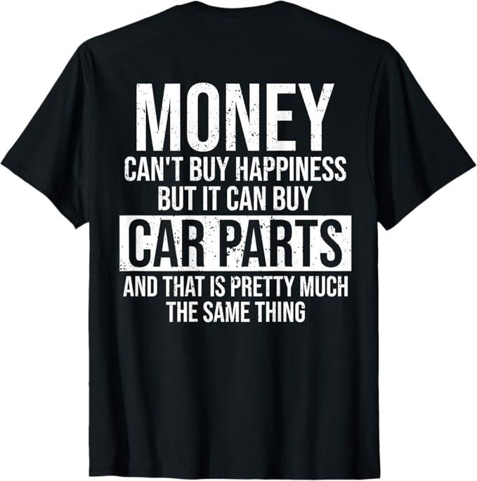 Funny Auto Mechanic T-Shirt, Can Buy Car Parts Funny Car Guy Mechanic Garage Gift T-Shirt - Menswear Casual Cotton