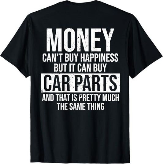 Funny Auto Mechanic T-Shirt, Can Buy Car Parts Funny Car Guy Mechanic Garage Gift T-Shirt - Menswear Casual Cotton