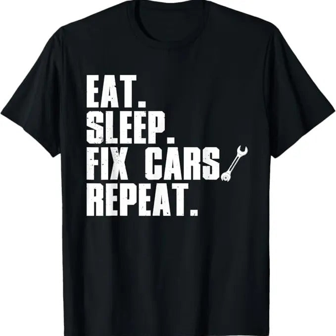 Funny Auto Mechanic T-Shirt, Funny Mechanic For Men Dad Auto Garage Automobile Car Lover T-Shirt - Menswear Casual Cotton