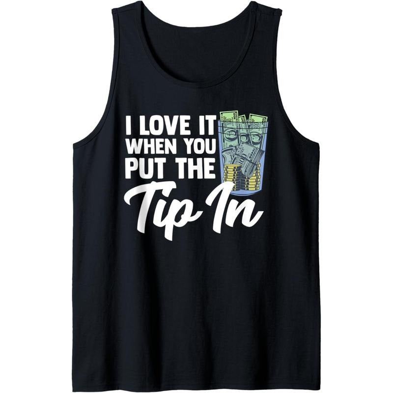 Funny Bartender Mixologist Gift For Men Women Bartending Tank Top Made in USA
