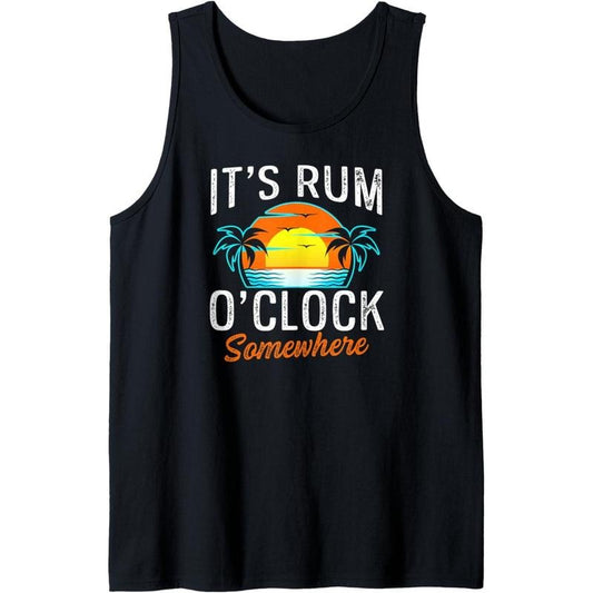 Funny Beach Rum Drinking Tank Top MADE IN USA