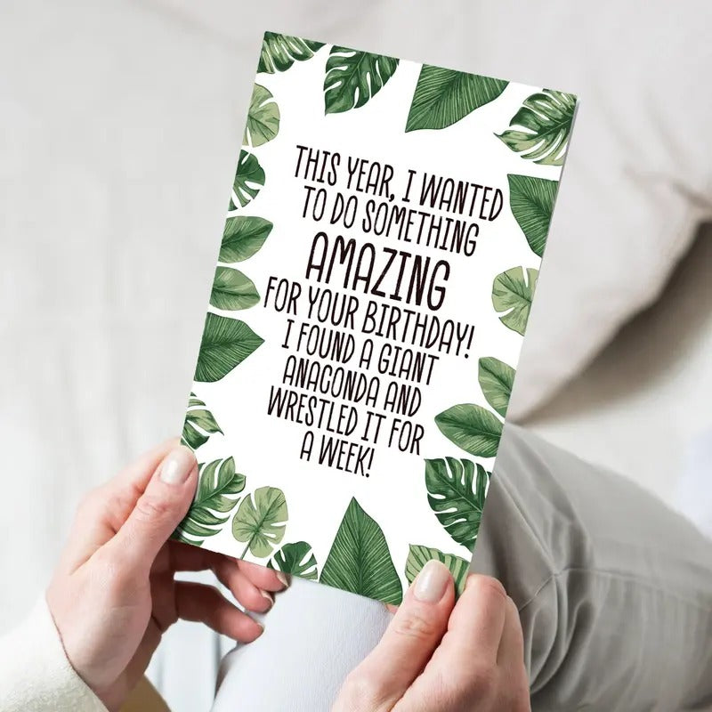 Funny Birthday Card Hilarious Assorted Cards for Celebrating With Envelopes Birthday