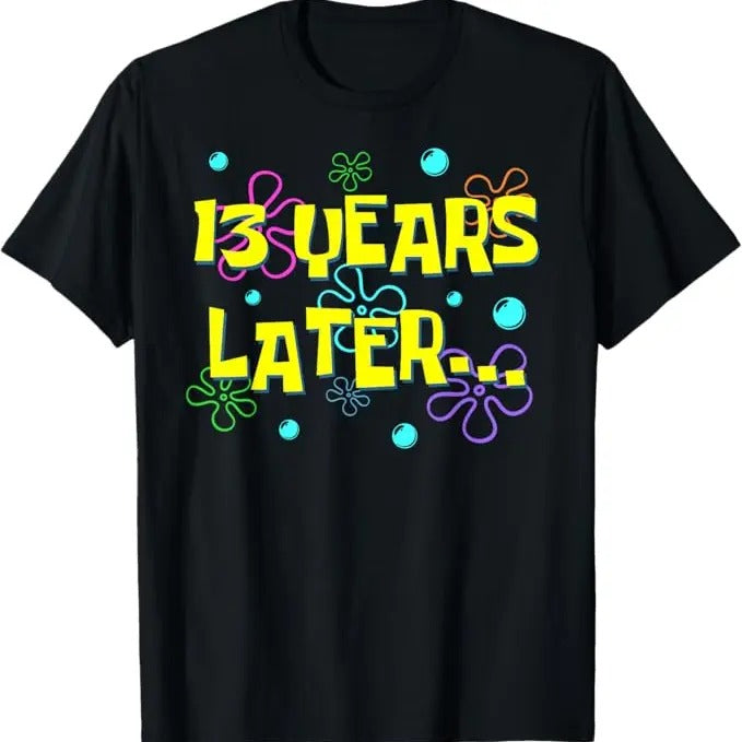 Funny Birthday Shirts, Bruh Thirteen 13 Years Later 13th Birthday Party Funny Meme T-Shirt - Menswear Top