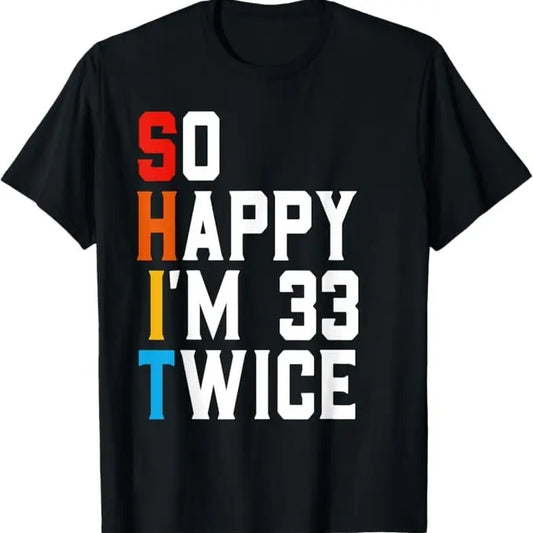 Funny Birthday Shirts, Funny 66 Years Old Bday Gift Sarcastic Vintage 66th Birthday T-Shirt - Menswear Top