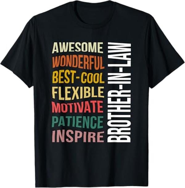 Funny Brother in Law Shirts, Gift For Brother, Brother in Law Shirts Funny Gifts From Sister in Law T-Shirt - Menswear Top