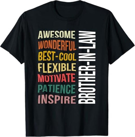 Funny Brother in Law Shirts, Gift For Brother, Brother in Law Shirts Funny Gifts From Sister in Law T-Shirt - Menswear Top