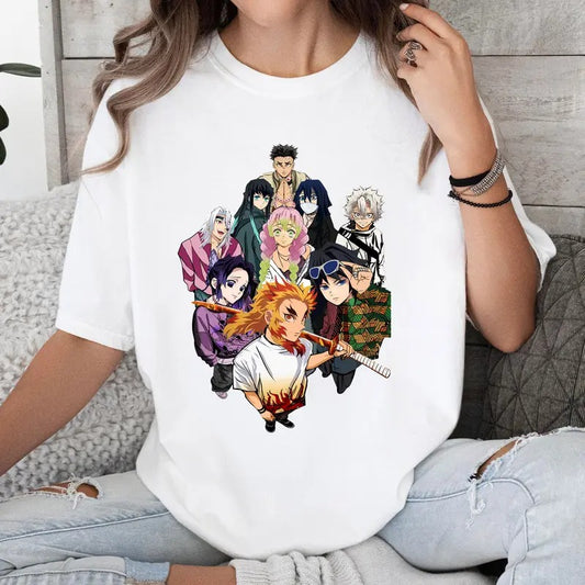 Funny DM Hashira Characters Shirt Crewneck Hoodie Comfort Cotton