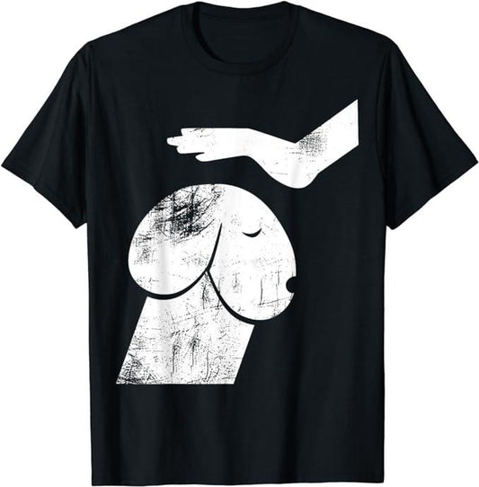 Funny Dark Humor Shirts For Men, Dirty Mind Dog Shirt A Funny Dog Adult Humor Retro Vintage T-Shirt Menswear Casual Cotton Fashion Top