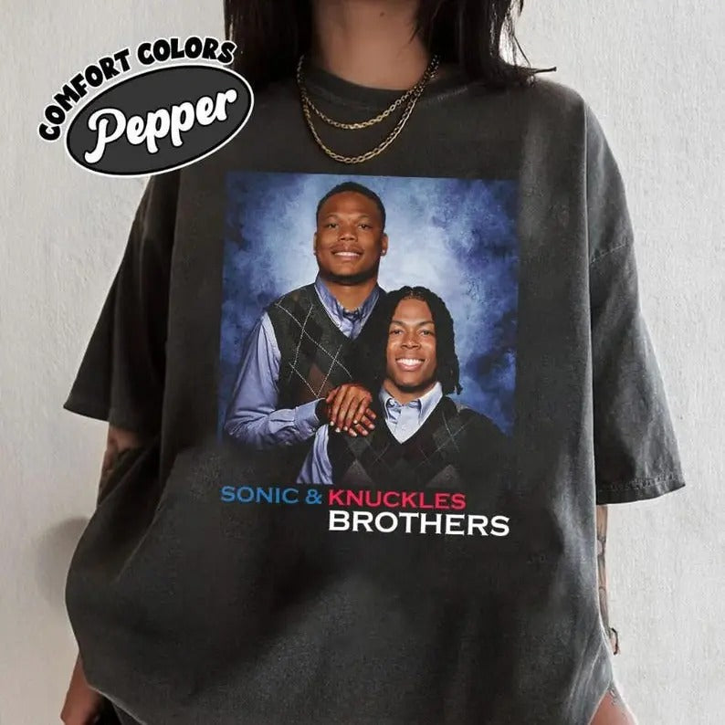 Funny David M0ntg0mey and J4hmyr Gibbs Step Brothers Comfort Colors T-Shirt, Detroit Football TShirt, Game Day Football Retro Shirt