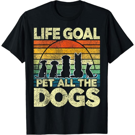 Funny Dog Lover I Pet All The Dogs T-Shirt.made in usa