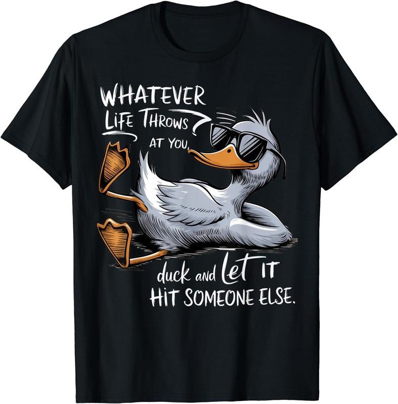 Funny Duck Shirt Funny Quote Graphic tees For Men Women T-Shirt | Unisex Cotton Tee Gift, Crewneck, Short Sleeve