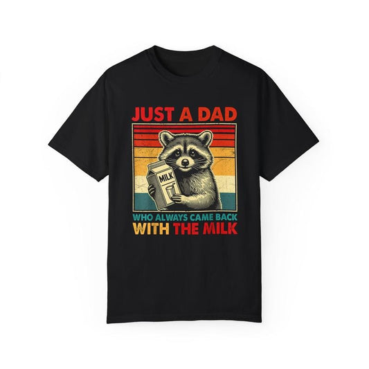 Funny Fathers Day Shirt, Gift for Dad, With The Milk Fathers Day T-Shirt - Menswear Casual Cotton