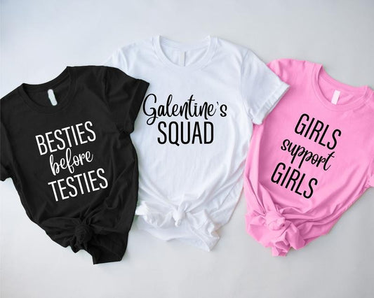 Funny Galentine's Day Shirt, Group Valentine's Day T-shirt, Matching Galentine's Squad Tee, Cute Girls Group Valentine Tee, Gift For Her.