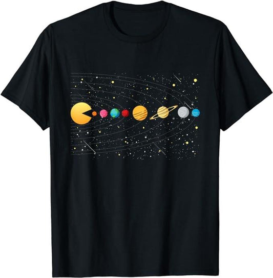 Funny Gamer Shirts, Special Gifts For Gamers, Funny Solar System - Astronauts Space Video Games T-Shirt Menswear Casual Classic