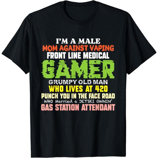 Funny Gamer Shirts, Special Gifts For Gamers, Oddly Specific Sarcastic Gamer Weird Humor Funny Meme T-Shirt Menswear Top Casual