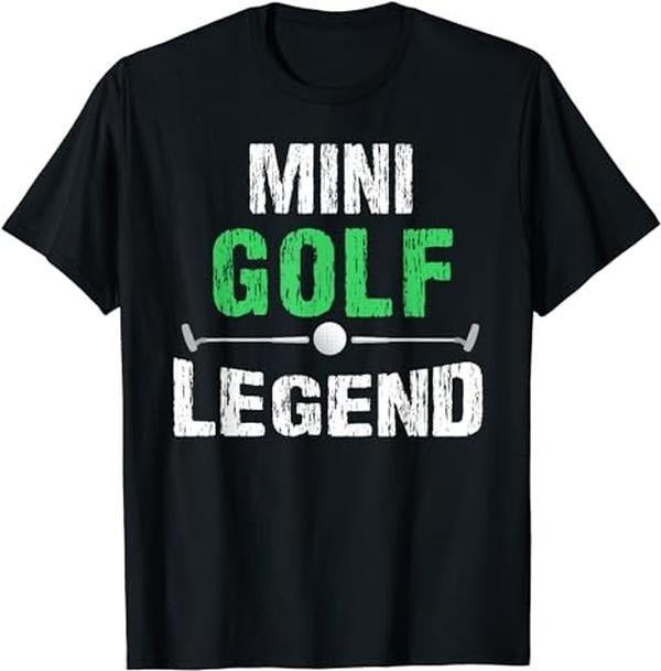 Funny Golf T-Shirt, Gift For Golfer, Funny Miniature Golfing Mini Golf Legend T-Shirt Menswear Top Underwear
