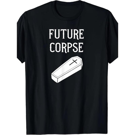Funny Goth Horror Tee - Unisex Halloween Costume Shirt with Spooky Future Corpse Design - Soft, Breathable, and Comfortable Fabric for a Killer Look made in usa