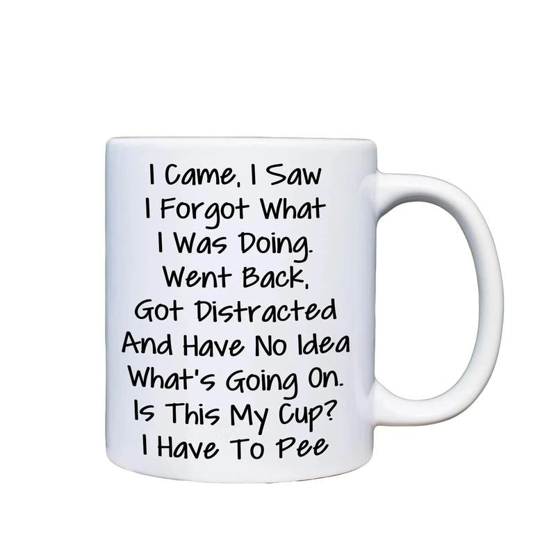 Funny Grandma's Wandering Mind Mug, I Came I Saw I Forgot What I Was Doing Mug, Work Mug, Grandma Gift From Grandkid Mug, Novelty Coffee Mug, 11 15oz Ceramic Cup, Gifts For Birthday Mothers Day Christmas