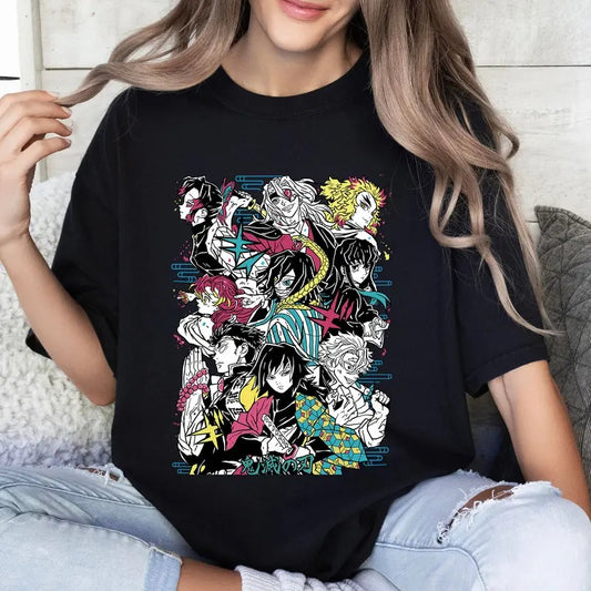 Funny Hashira Characters DM Anime Lover Shirt Crewneck Hoodie Comfort Cotton