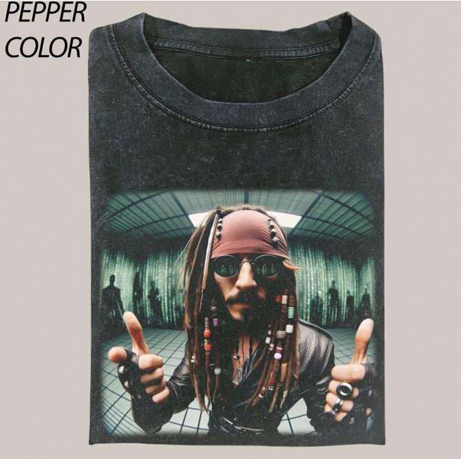 Funny Jack Sparrow Comfort Colors T-shirt, Funny Pirates Caribbean Movie Graphic Tee Gift For Boyfriend Menswear Top Streetwear