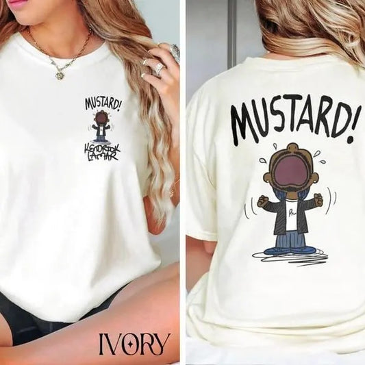 Funny MEME Kendrck Lamr MUST4RD 2Sides T-shirt, New Viral GNX Album Reference Comfort Colors shirt, Unisex Shirt for Fans