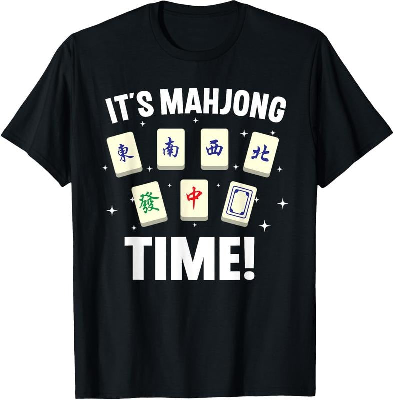 Funny Mahjong Design For Men Women Mahjong Game Player Lover T-Shirt