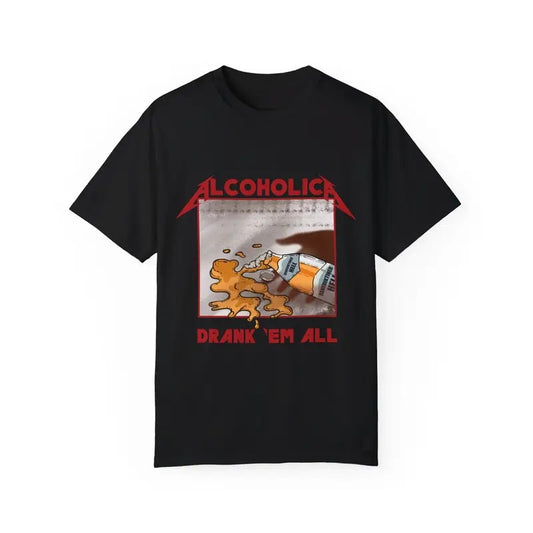 Funny Meme Alcoholica Shirt, Unisex Classic Cotton Tee, Retro Vintage Graphic Tee, Unisex Vintage Style Humorous Quote Merch Gift